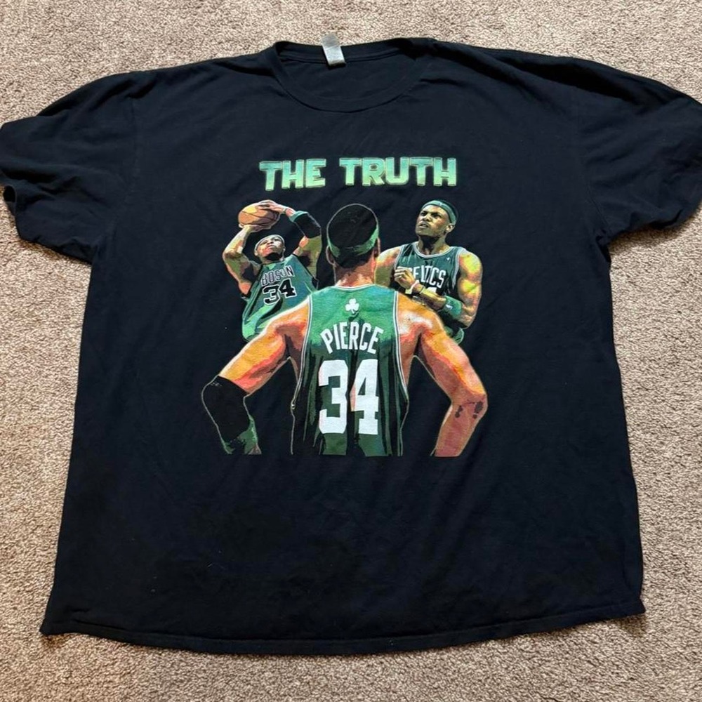 Boston Celtics Paul Pierce Black T-Shirt 
Paul "The Truth" Pierce
